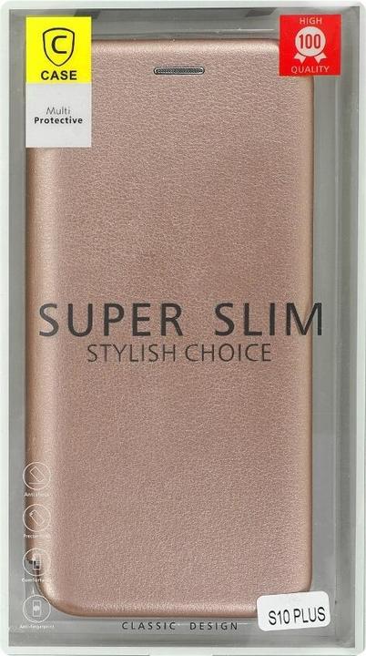 Immagine prodotto OEM Flip Cover Samsung per Galaxy S10 Plus oro rosa (Samsung Galaxy S10+)