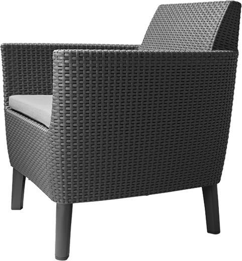 Actual product image Allibert Loungeset Salemo, Anthracite, 4 Seats