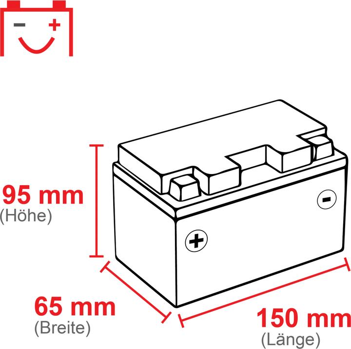 Image du produit Yuasa YT7B-BS (12 V, 6.80 Ah, 110 A)