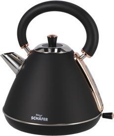 Immagine prodotto Schäfer IT-Systems Bollitore retrò da 1,7 litri nero (1.70 l)