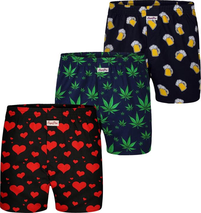 Produktbild Sugar Pine Boxer Motiv Print Mix (M, 3er Pack)
