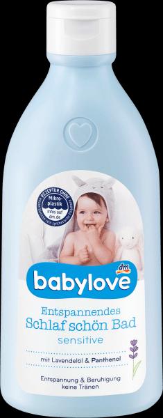 Produktbild dm babylove Badezusatz Entspannendes Schlaf schön Bad sensitive