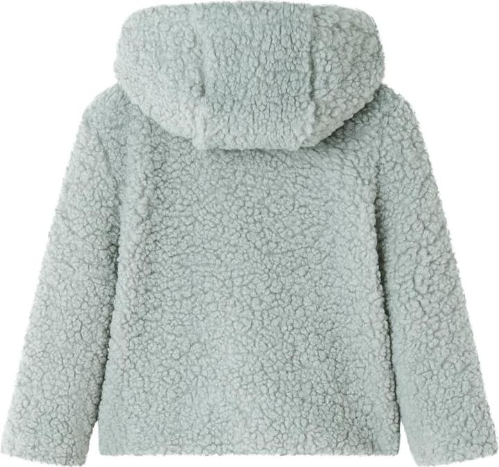Image du produit VidaXL Veste à capuche enfant en fausse fourrure Teddy vert menthe (104)