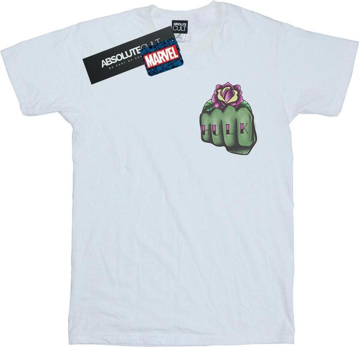 Immagine prodotto Hulk Tattoo Fist Breast Print Maglietta Uomo (3XL)