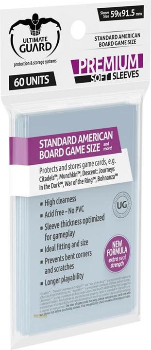 Produktbild Ultimate Guard Kartenhülle Standard American Board Game Sleeves 60