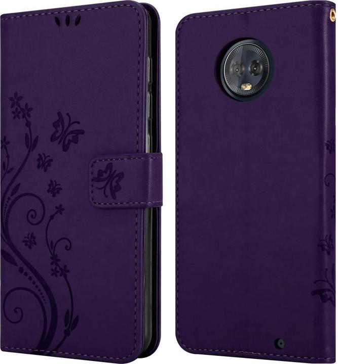 Produktbild Cadorabo Flower Book Cover (Motorola Moto G6 Plus)