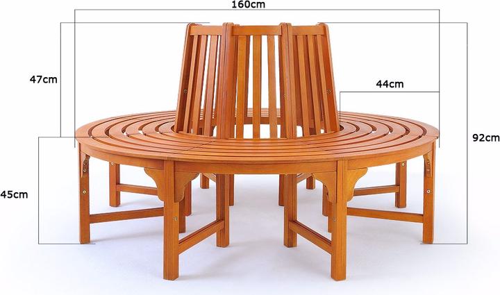 Actual product image Casaria Tree bench