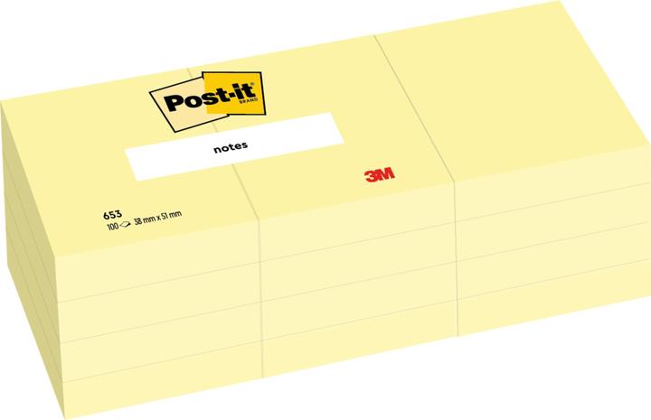Image du produit Post-it 653y (38 x 51 mm)