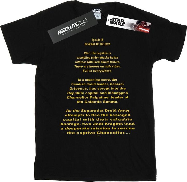 Produktbild Star Wars Revenge Of The Sith Opening Crawl TShirt (XXL)