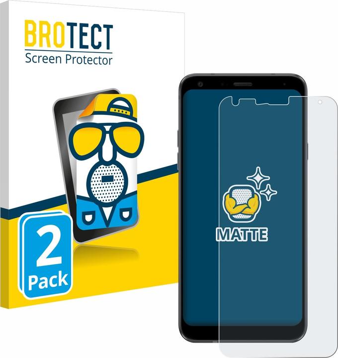 Actual product image BROTECT Anti-glare screen protector matt (2 Piece, LG Q7)