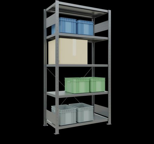 Immagine prodotto Schulte Lagertechnik MULTIplus330 sistema di scaffalatura di base senza viti con traversa