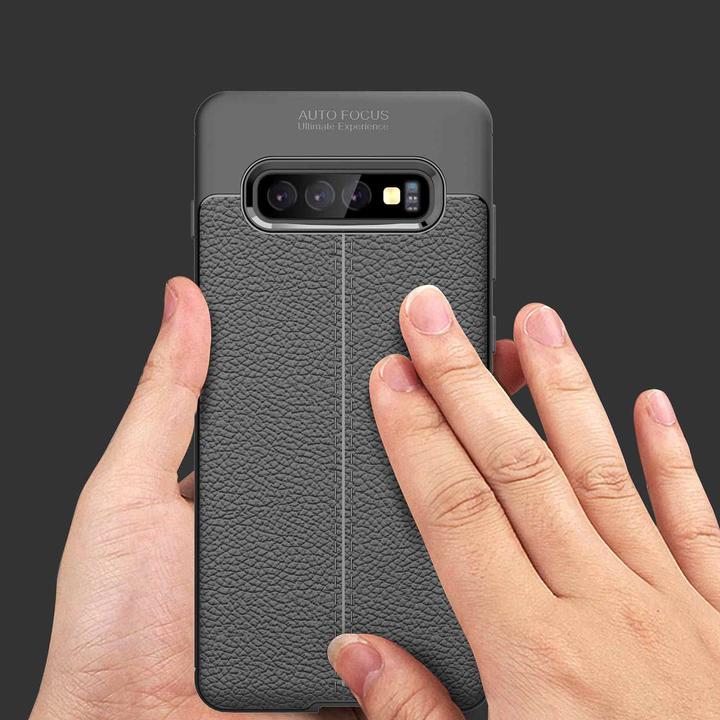 Image du produit Cadorabo TPU Cover similicuir structure (Samsung Galaxy S10+)