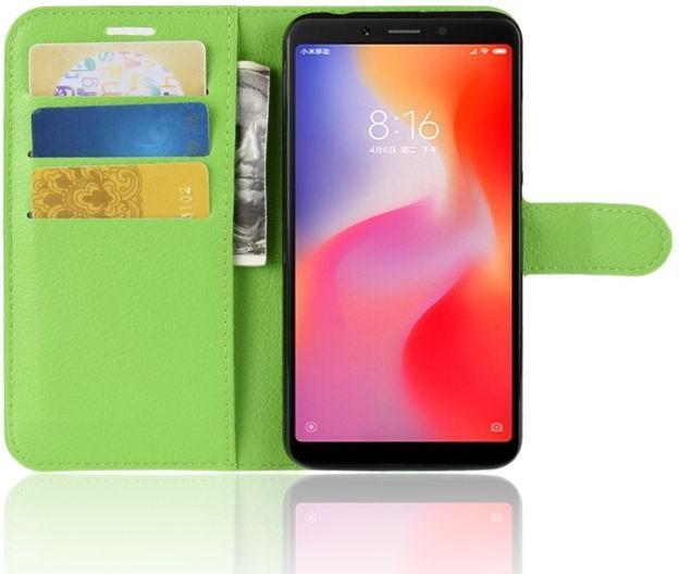 Actual product image MU Classic Litchi Leather Bookcover Series (Xiaomi Redmi 6)