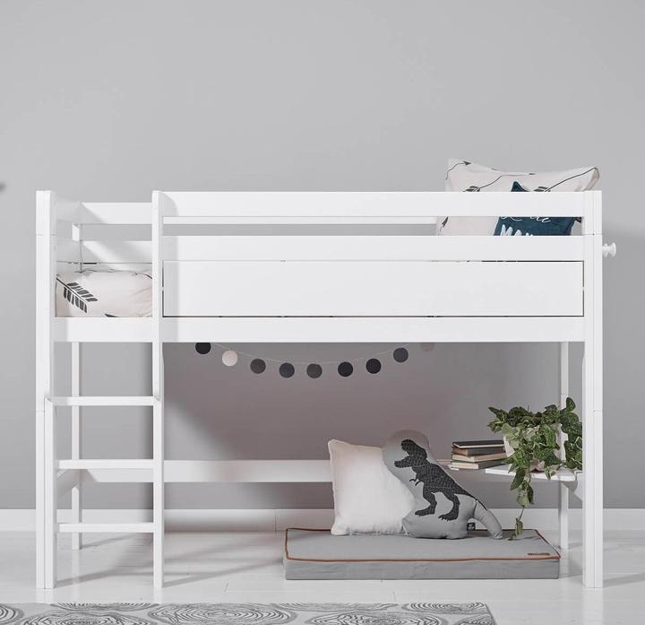 Image du produit Lifetime Kidsrooms Lit mi-hauteur Kombi 1 avec fond mobile et rehaussement de sécurité