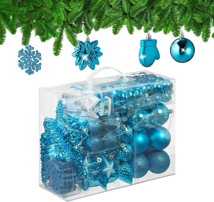 Image du produit Relaxdays Ensemble de boules de Noël (100 -pièce)