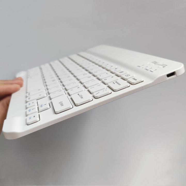 Actual product image Lobwerk 3in1 Bluetooth Keyboard (White) + Mouse + Cover for Samsung Galaxy Tab A7 T500 T505 10.4 inch Case (X)