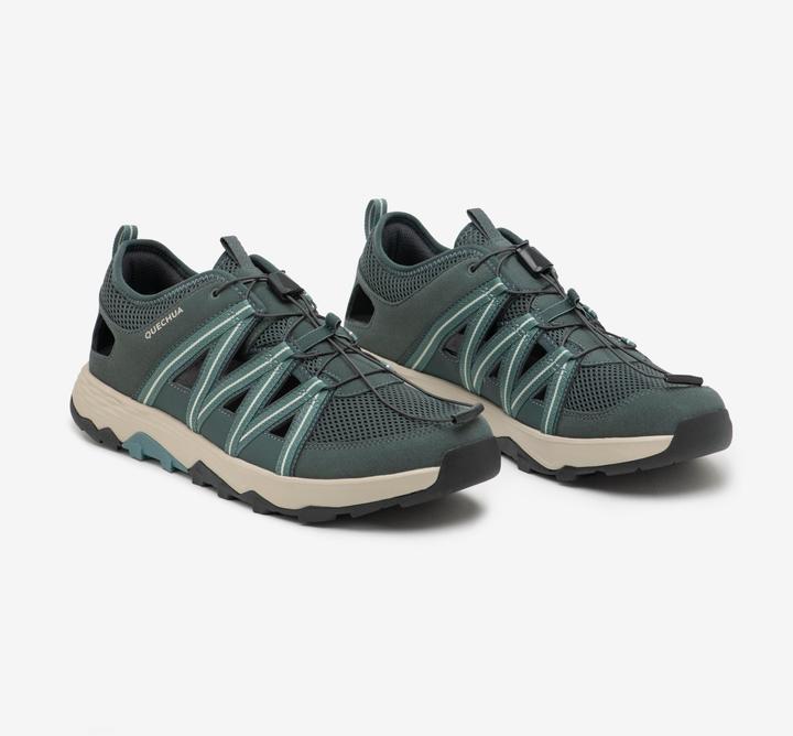 Actual product image Quechua Sandalenschuhe Trekkingsandalen Herren Wandern - NH900 Fresh grau (40)