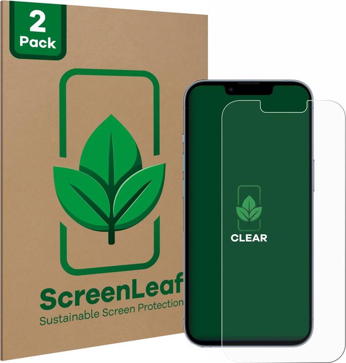 Productafbeelding ScreenLeaf Beschermfolie duurzame screenprotector screenprotector folie helder transparant (2 Stuk, Apple iPhone 13 Pro)