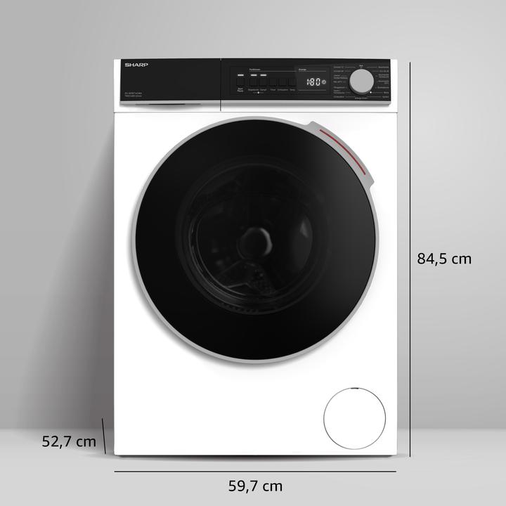 Immagine prodotto Sharp ES-NFB714CWA-DE (7 kg, A sinistra)
