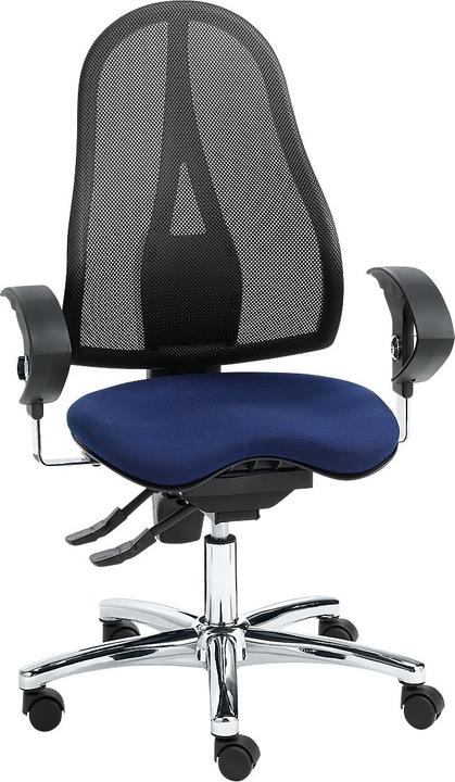 Produktbild Topstar Bürostuhl SITNESS 15, Permanentkontakt, mit Armlehnen, Netzrücken, Fitness-Orthositz