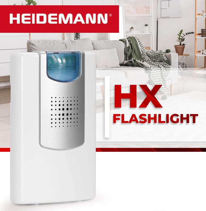 Produktbild Heidemann Funkgong Set HX Flashlight (mit Blitzlicht) (Kabellos)