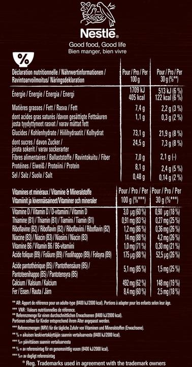 Valori nutrizionali e ingredienti Lion Cereali (1050 g)