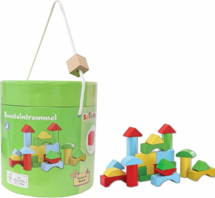 Image du produit Spielmaus Blocs de construction en bois PlayMouse en tambour
