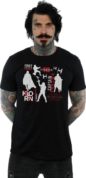Actual product image Star Wars Mens The Last Jedi First Order Silhouettes T-Shirt (3XL)