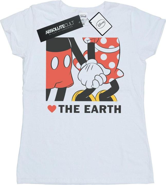 Immagine prodotto Disney Mickey Mouse Heart The Earth Maglietta Donna (L)