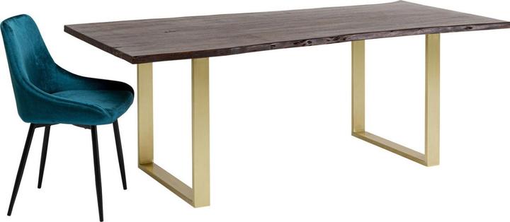 Image du produit Kare Design Table Harmony Walnut laiton 180x90cm (180 x 90 x 76 cm)
