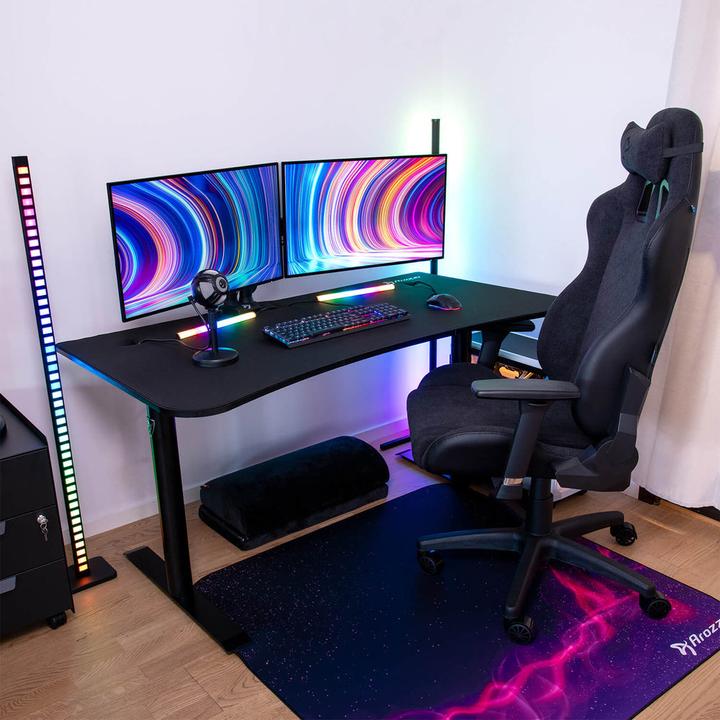 Actual product image Arozzi Arena Medium PureBlack gaming table 140x75.5cm