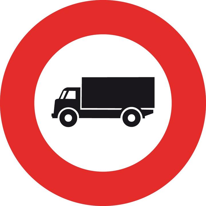 Immagine prodotto Moravia Segnale normativo 2.07, R1, divieto di transito per i camion