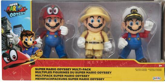 Actual product image Nintendo Super Mario Figures Set of 3 Mario Odyssey, 10 cm