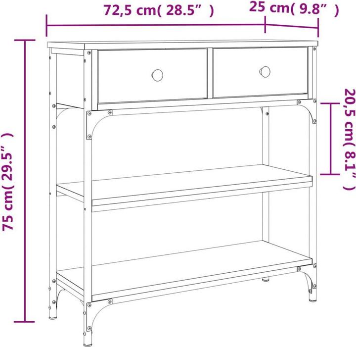Image du produit VidaXL Ginelle (72.5 x 25 x 75 cm)