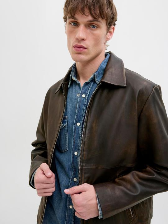Produktbild Jack & Jones Lederjacke Lederjacke (XXL)