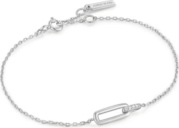 Actual product image Ania Haie Bracelet Glam Interlock 925 Sterling Silver (16.50 cm, 925 silver)