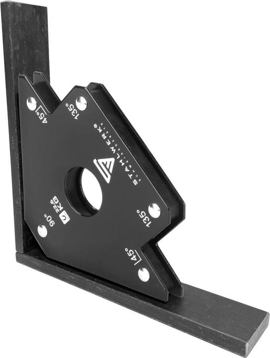 Actual product image Stahlwerk Magnetic welding bracket set of 4 22.6 kg 50 lbs practical welding magnet