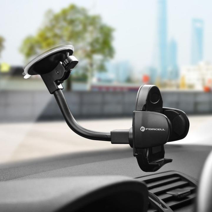 Image du produit Forcell Stylus F-GRIP Oval 17 cm car holder for windshield / dashboard / air vent black