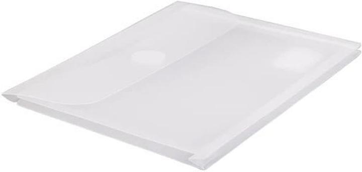 Produktbild Foldersys Sichttasche A6 quer PP Klettverschluss mit Falte 20mm farblos matt (A6, 1 x)