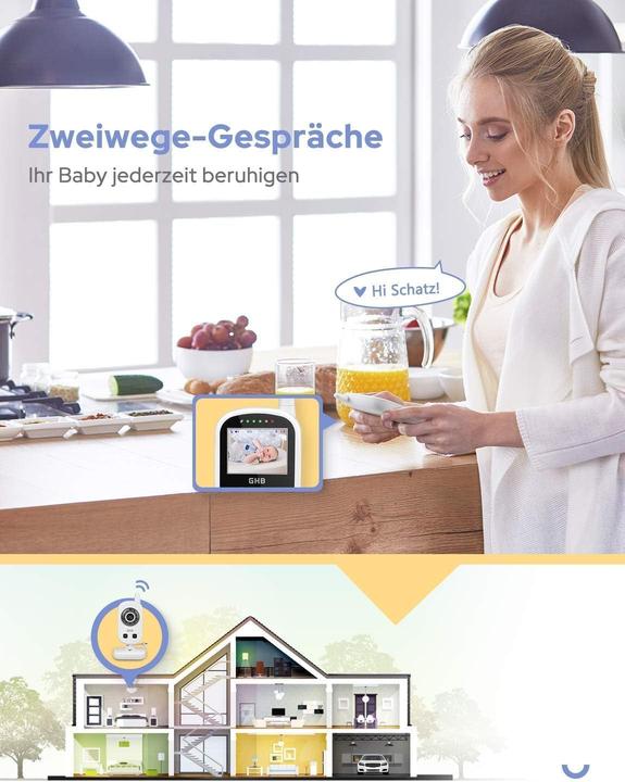 Image du produit GHB Babyphone mit Kamera und ECO-Modus (Vidéo et audio)