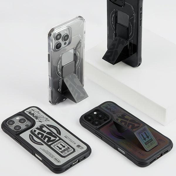 Image du produit Skinarma case Kira Kobai iPhone 16 Pro Max 6.9" Magnetic Charging Grip Stand chrome (Apple iPhone 16 Pro Max)