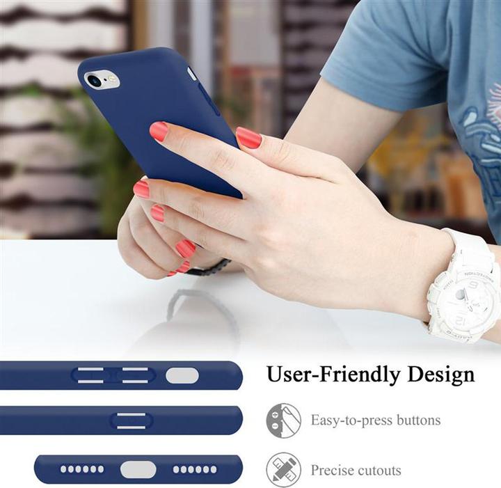 Immagine prodotto Cadorabo Copertura della cassa del silicone liquido TPU (Apple iPhone SE (seconda generazione), Apple iPhone 7)
