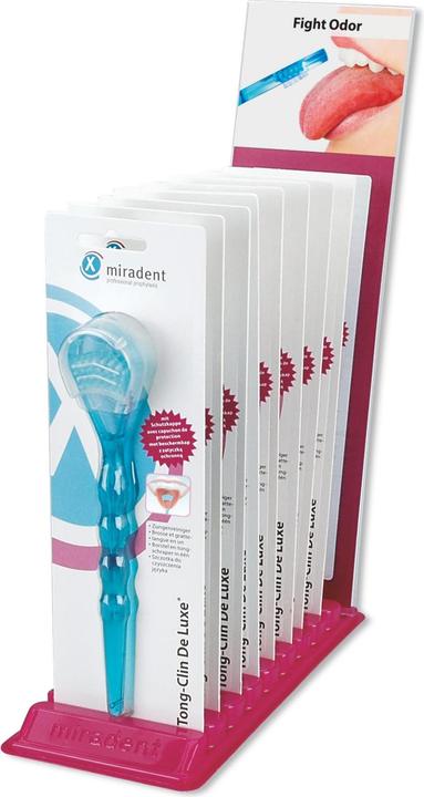 Image du produit Miradent Tong-Clin De Luxe bleu gratte-langue (Racleur de langue, 1 x)