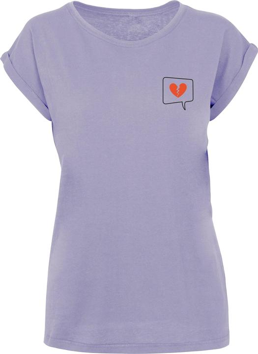 Produktbild Merchcode Ladies Heartbreak Extended Shoulder Tee - 111575 (M)