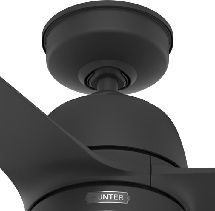 Actual product image Hunter Fans Outdoor Deckenventilator Seawave Schwarz mit Licht (45.70 dB)
