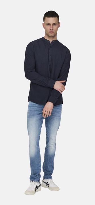 Produktbild Only & Sons Slim Fit Mandarin Kragen Hemd Hemd (XXL)