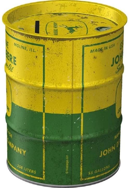 Produktbild Nostalgic-Art Merchandising Spardose Genuine John Deere Schriftzug (12 x 9 x 9 cm)