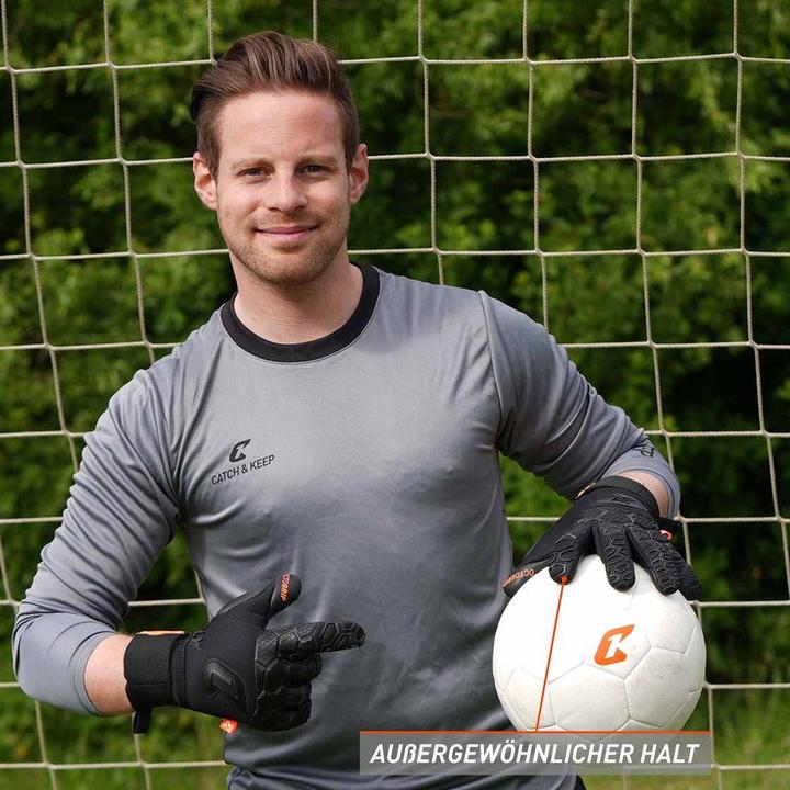 Actual product image Catch & Keep Goalkeeper Gloves Football Gloves Goalie Gloves Keeper Gloves (9)
