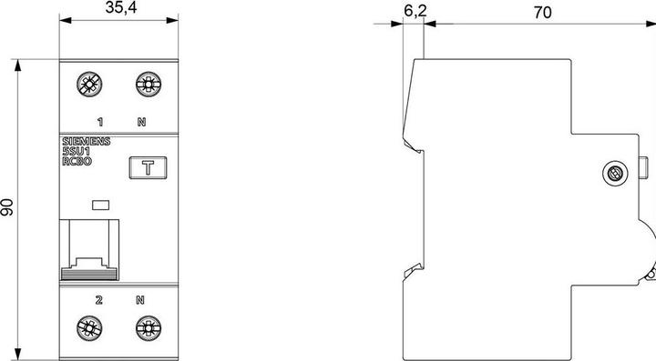 Produktbild Siemens 5SU13566KK13 Schalter