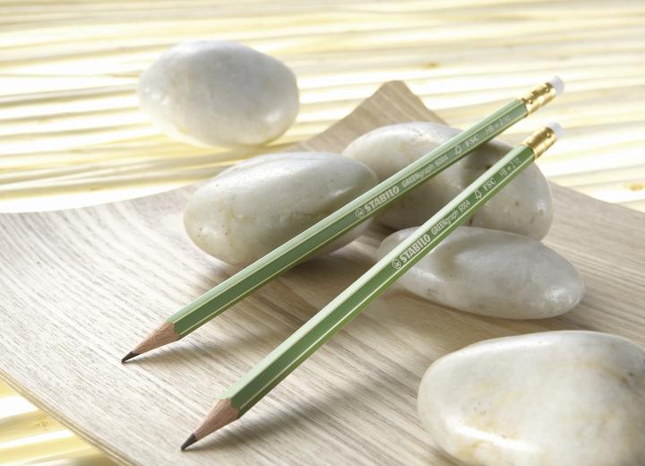 Produktbild STABILO GREENgraph Bleistift mit Radiergummi HB (2.20 mm, HB, 1 x)
